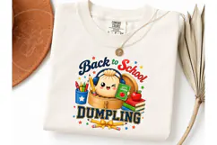 Back to School Dumpling PNG Tee Design Product Image 3