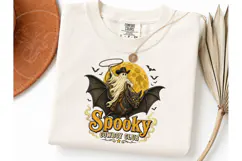 Spooky Cowboy Ghost Bat Halloween PNG Product Image 3