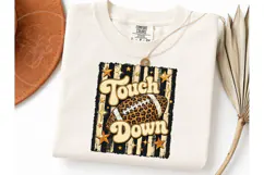 Touchdown Leopard Football PNG Shirt Product Image 3
