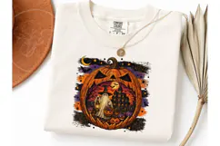 Halloween Pumpkin Ghost PNG Shirt Design Product Image 3