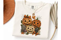 Halloween Pumpkin Jack-O-Lantern PNG Tee-Halloween Pumpkin J Product Image 3