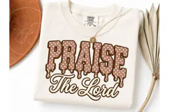 Praise The Lord Polka Dot Drip PNG Tee Product Image 1