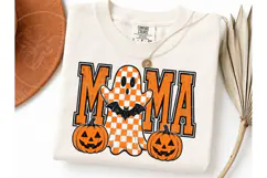 Halloween Mama Ghost PNG Shirt Design Product Image 1