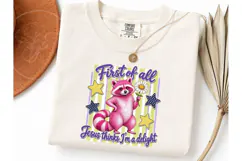 Funny Raccoon Jesus Delight PNG Tee Product Image 3