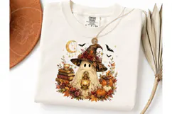 Cottagecore Ghost Witch Fall PNG Tee-Cottagecore Ghost Witch Product Image 1
