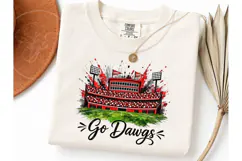 Go Dawgs Stadium PNG Sublimation Tee Product Image 3