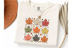 Fall Autumn Leaves PNG Shirt Design Product Image 1