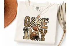 Game Day Football PNG Sublimation Tee-Game Day Football PNG Product Image 3