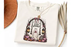 Stay Spooky Ghost Halloween PNG Tee Product Image 3