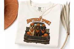 Southern Spooky Halloween Labs PNG Tee Product Image 3