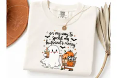 Halloween Ghost Shopping PNG Shirt Desig Product Image 3