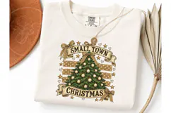 Small Town Christmas Tree PNG Shirt Desi Product Image 3