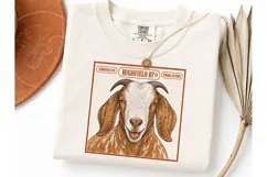 Funny Goat Face PNG Tee Sublimation Desi Product Image 1
