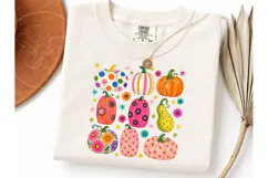 Colorful Pumpkin Patch PNG Sublimation T Product Image 3