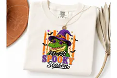Spooky Season Alligator Witch PNG Tee Product Image 1