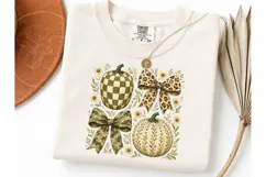 Fall Pumpkin Bow PNG Sublimation Tee Product Image 3