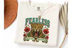 Fearless Leopard Christian PNG Shirt Product Image 3