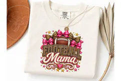 Football Mama PNG Sublimation Tee Design Product Image 3