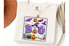 Cute BOO Halloween Ghost PNG Shirt Desig Product Image 3