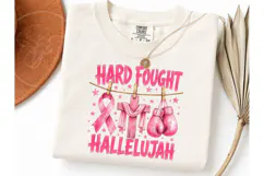 Hard Fought Hallelujah PNG Tee Design Product Image 3
