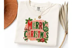 Merry Christmas Retro PNG Shirt Design Product Image 1