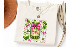 Jesus Is A Big Dill Pickle PNG Tee Product Image 3