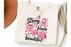 Strong Brave Beautiful PNG Breast Cancer Product Image 3