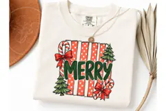 Merry Christmas Candy Cane PNG Tee-Merry Christmas Candy Can Product Image 3