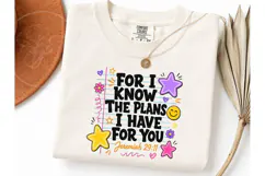 Jeremiah 29:11 Faith Fall PNG Tee Design Product Image 3
