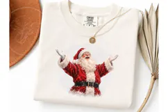 Vintage Santa Claus PNG Sublimation Tee Product Image 1