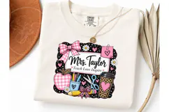 Mrs Taylor Teacher PNG Sublimation Tee Product Image 3