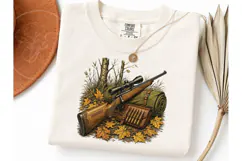 Hunting Rifle Fall PNG Shirt Design Product Image 3