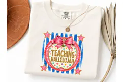 Teaching Hallelujah PNG Sublimation Tee Product Image 3