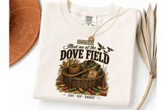 Meet Me Dove Field Hunting PNG Tee Product Image 3