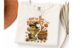 Off To Get Spooky Frog Halloween PNG Product Image 3