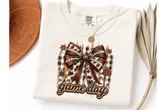 Game Day Football Bow PNG Sublimation Product Image 3
