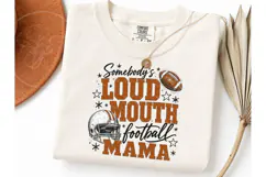 Loud Mouth Football Mama PNG Tee Product Image 3