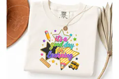 Good Day For Learning Teacher PNG Tee Product Image 1