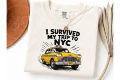I Survived NYC Trip Halloween PNG Tee Product Image 3