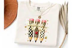 Halloween Teacher Pencils PNG Shirt Desi Product Image 3
