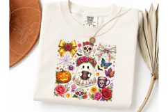 Halloween Ghost Floral PNG Shirt Design Product Image 3