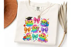 Rainbow Ghost Back to School PNG Tee Product Image 3