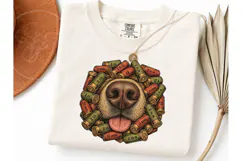 Dog Nose Shotgun Shells PNG Hunting Tee Product Image 3