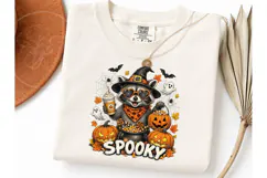 Spooky Raccoon Halloween PNG Tee Design Product Image 3