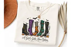 Witch Boots Halloween PNG Tee Design Product Image 3