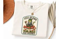Full of Rage and Whimsy Frog PNG Tee Product Image 1