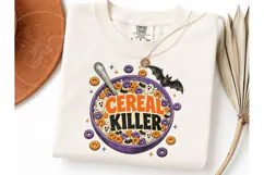 Cereal Killer Halloween PNG Tee Design Product Image 3