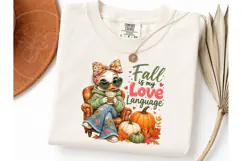 Fall Is My Love Language Duck PNG Tee Product Image 3