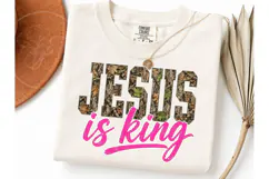 Jesus Is King Camo PNG Shirt Design Product Image 3