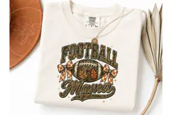 Football Mama Fall PNG Sublimation Tee Product Image 3